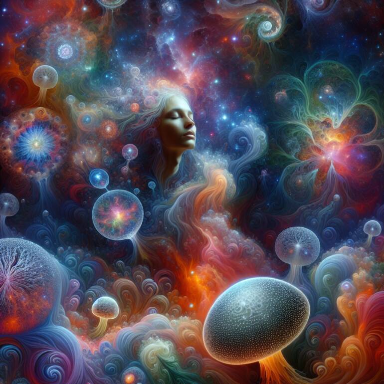 Grzyby psylocybinowe mogą wywoływać intensywne wizje z zamkniętymi oczami.