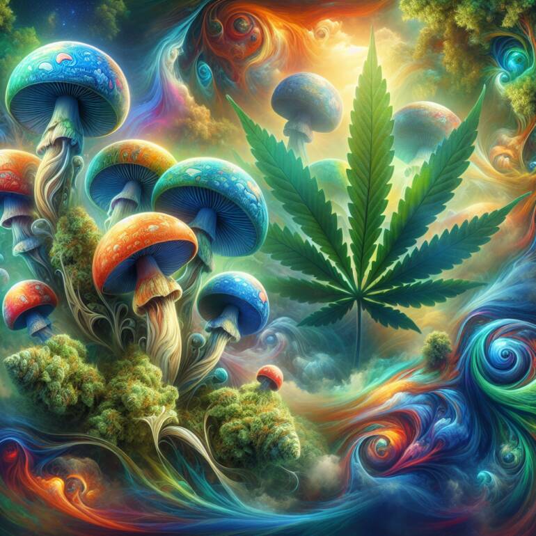 Jak łączenie marihuany z psylocybiną wpływa na doznania psychiczne
