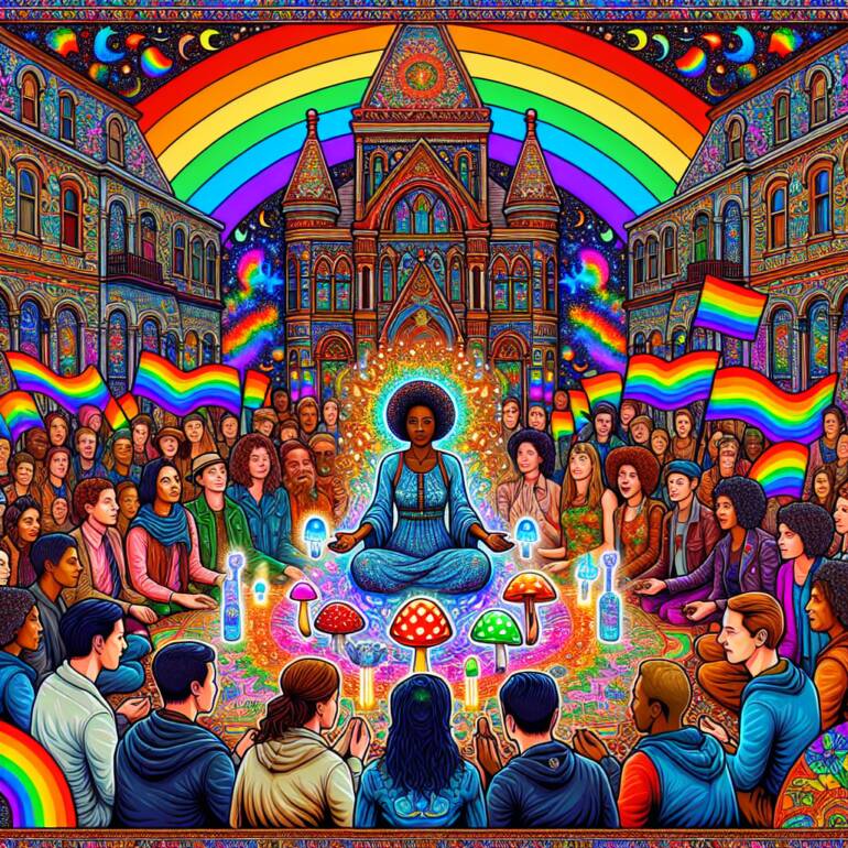 Magiczne grzyby w San Francisco: Nowy Kościół Świadomości Kosmicznej.