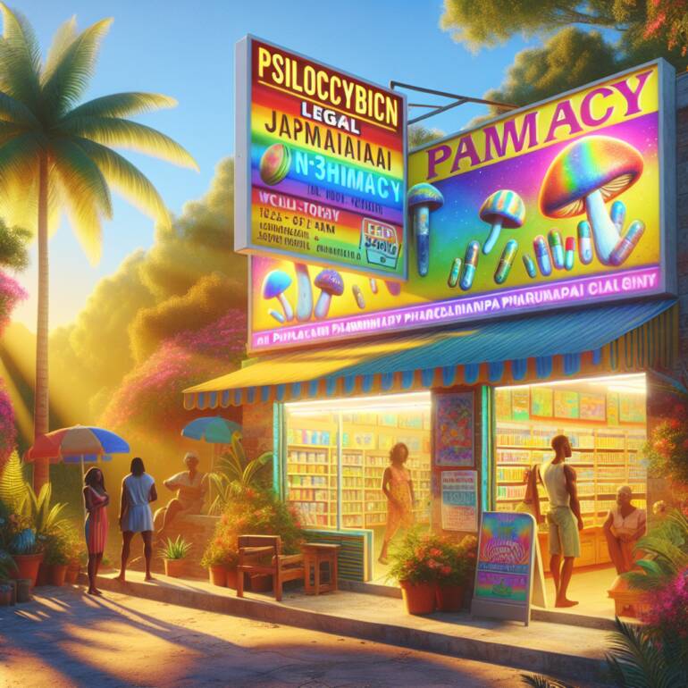 Pierwsze legalne produkty z psylocybiną dostępne w jamajskich aptekach.
