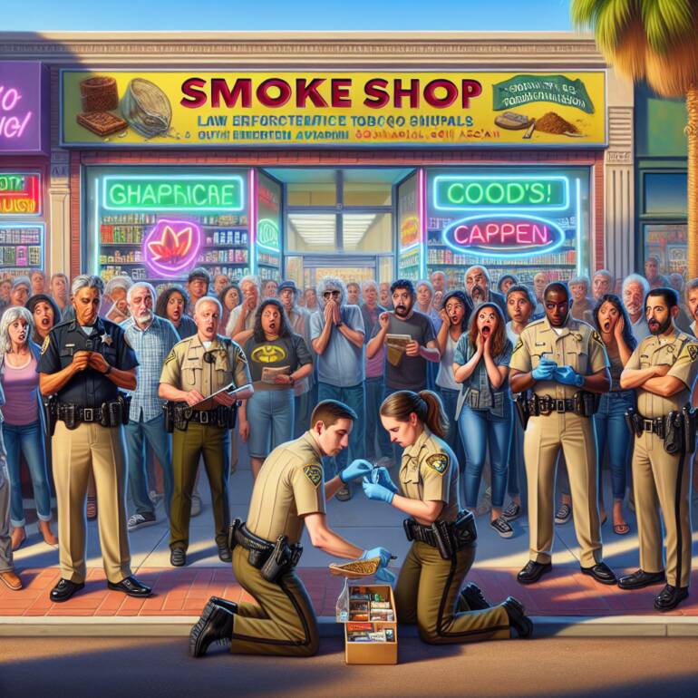 Policja przeprowadziła nalot na sklep w Livermore sprzedający zakazane produkty