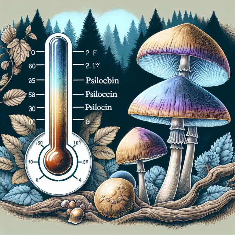 W jakich temperaturach psylocybina i psylocyna tracą swoją moc?