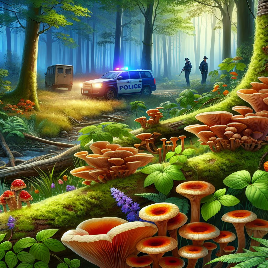 Mężczyzna w mieście aresztowany za produkcję grzybów halucynogennych