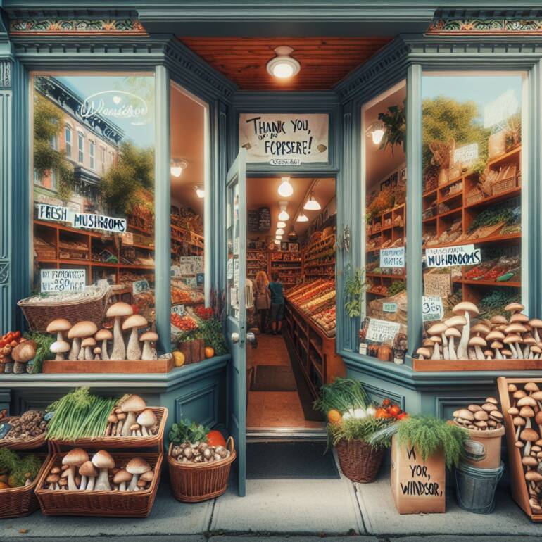 Zamknięcie nielegalnego sklepu z grzybami halucynogennymi w Windsorze