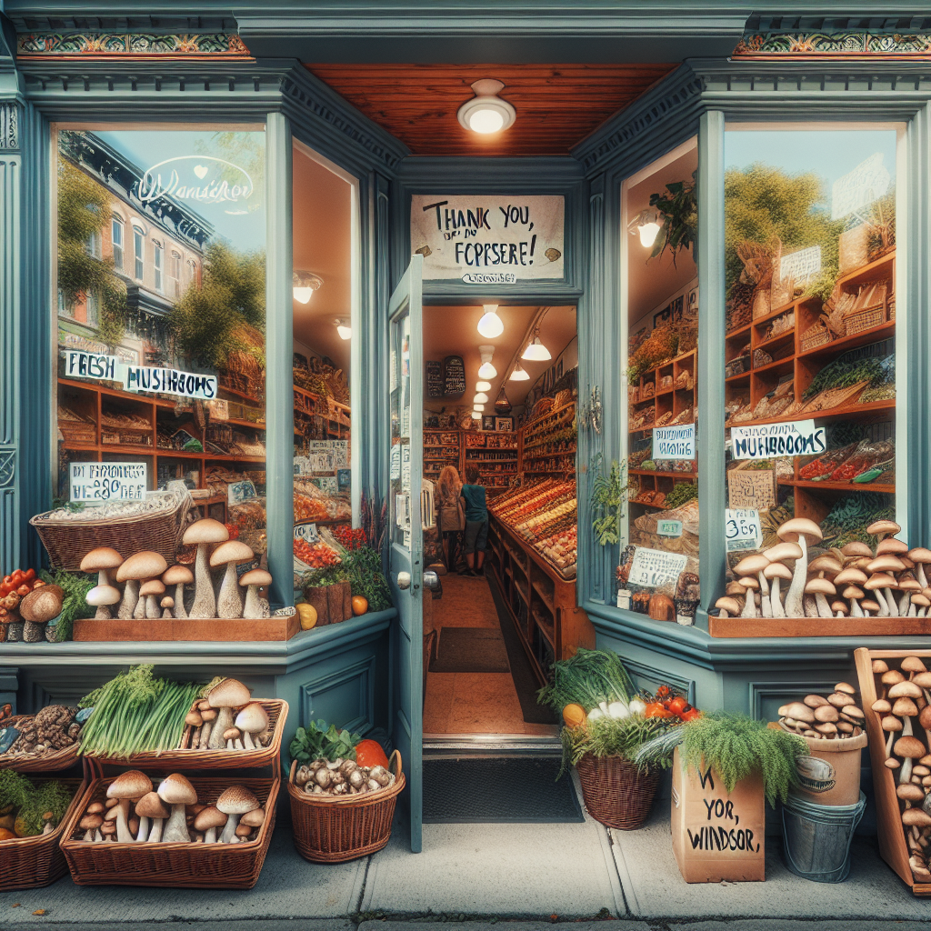 Zamknięcie nielegalnego sklepu z grzybami halucynogennymi w Windsorze