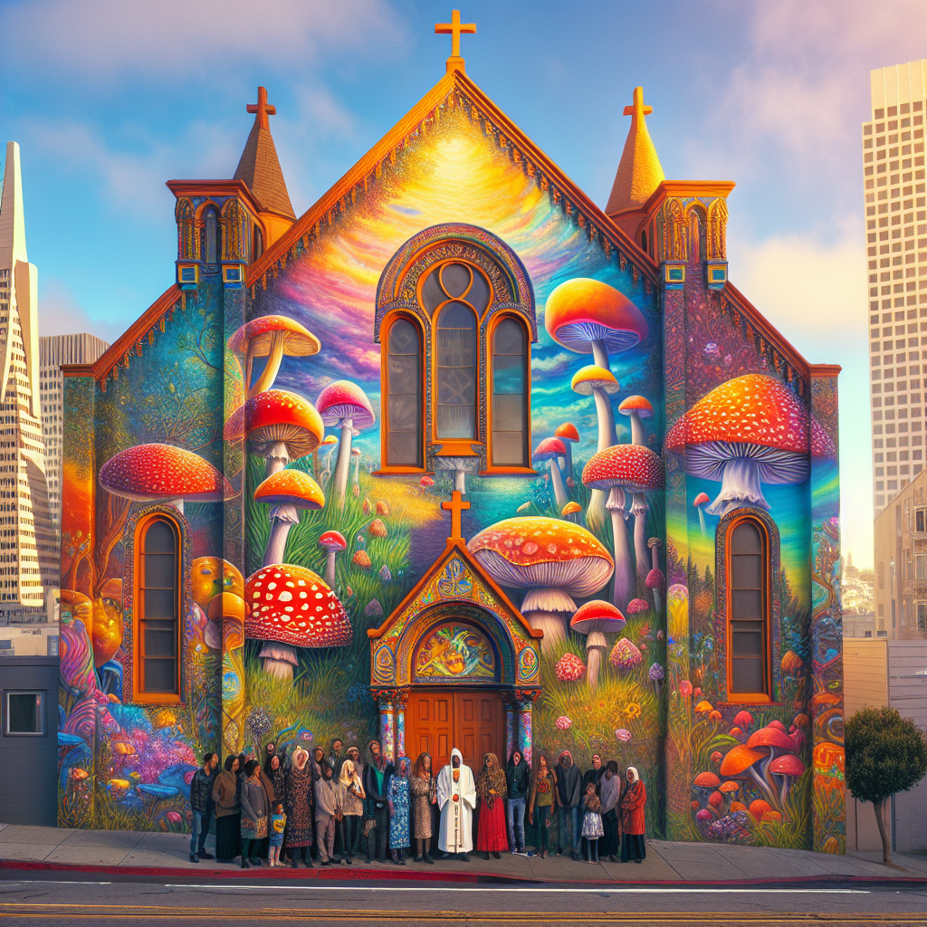 Magiczny kościół grzybów w San Francisco zamyka drzwi przez prześladowania ze strony rządu