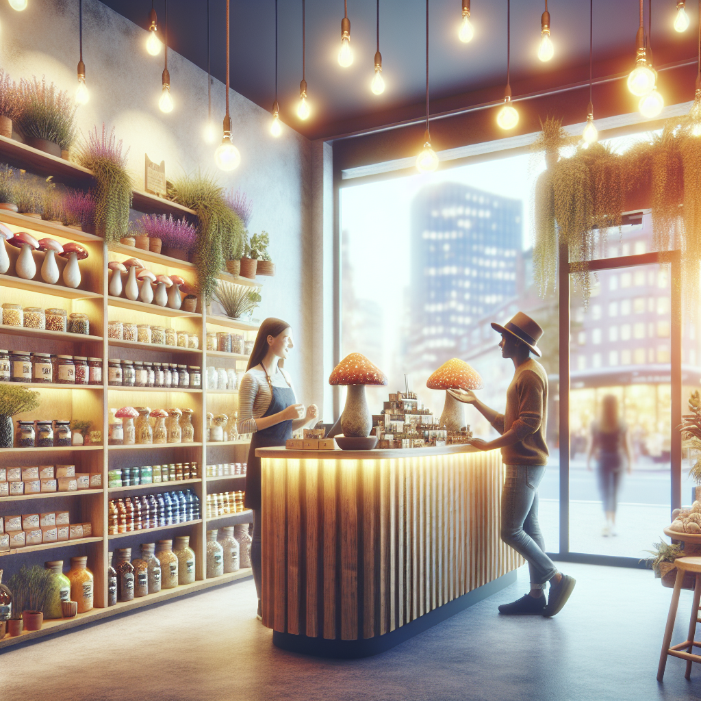 Sklep z magicznymi grzybami w Londynie nadal działa mimo zamknięć sieci