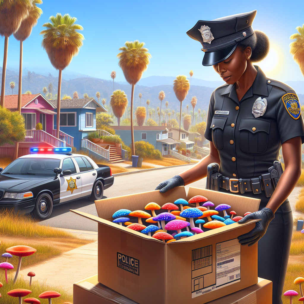 Zatrzymana dostawa ujawnia 2800 paczek psychodelicznych grzybów w Kalifornii