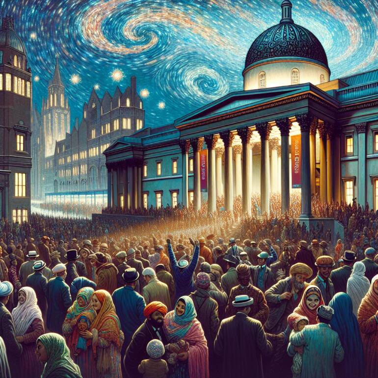 Noc pełna wrażeń w londyńskiej wystawie Van Gogha