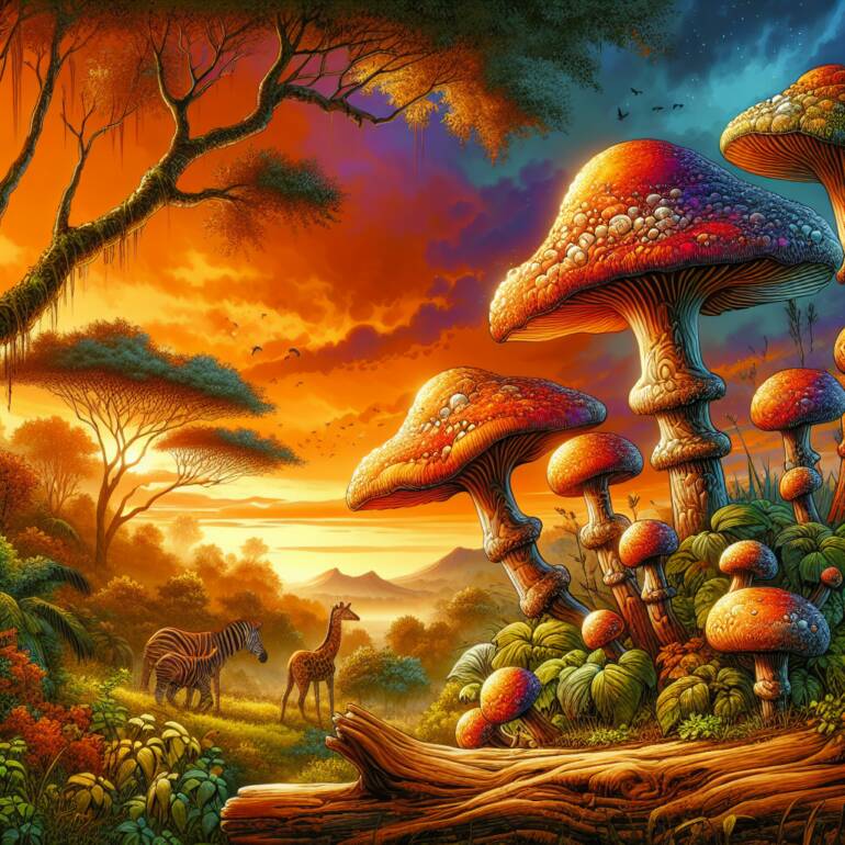 Odkrycie najbliższego krewnego grzybów halucynogennych w Afryce