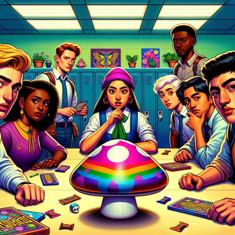 Uczniowie z Wirginii oskarżeni o handel słodyczami z grzybami halucynogennymi