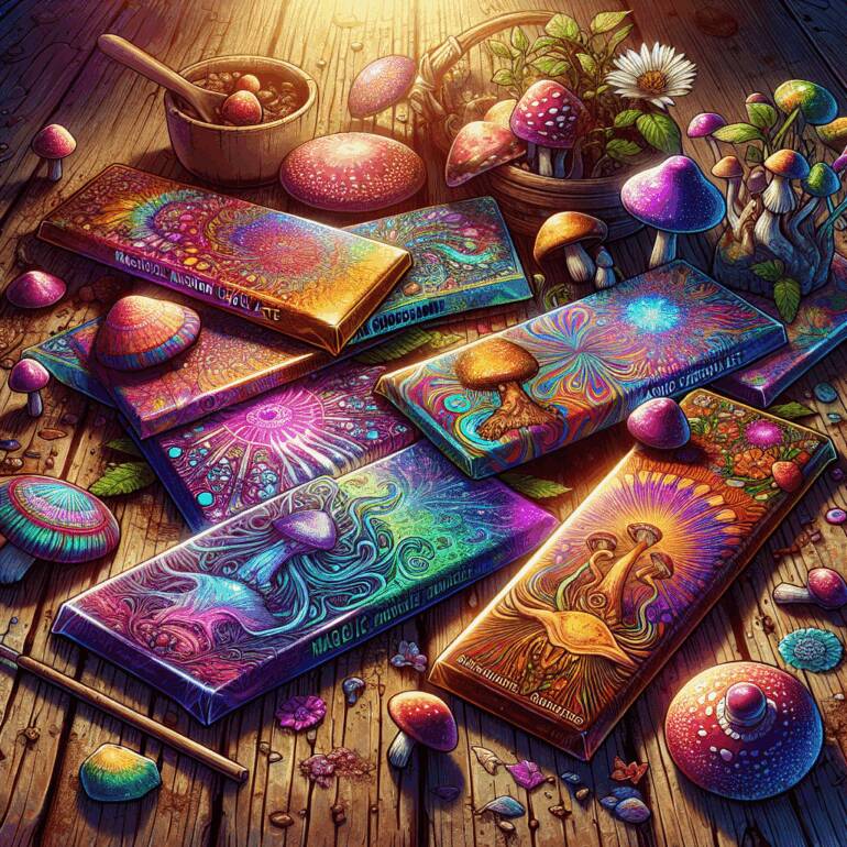 Najlepsze czekoladowe batoniki z grzybami magicznymi na niezwykłe przeżycia w 2025 roku