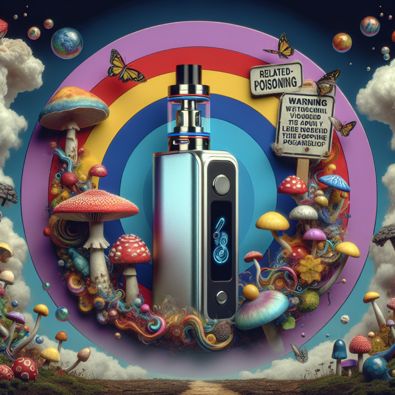 Zagrożenia związane z vape: 81% zatruć z smakiem magicznych grzybów