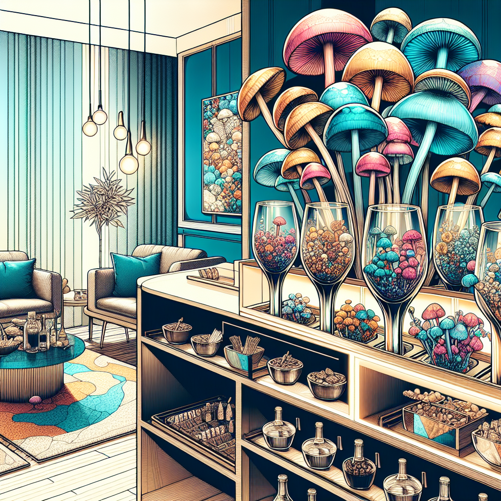 Mushrooms with psychoactive właściwości w minibarze w hotelach